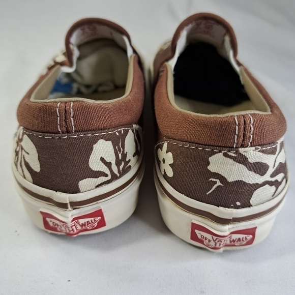 𝅺50TH Anniversary Vans Brown & Cream 50th  Slip Ons Women's Size 5 - Picture 5 of 10